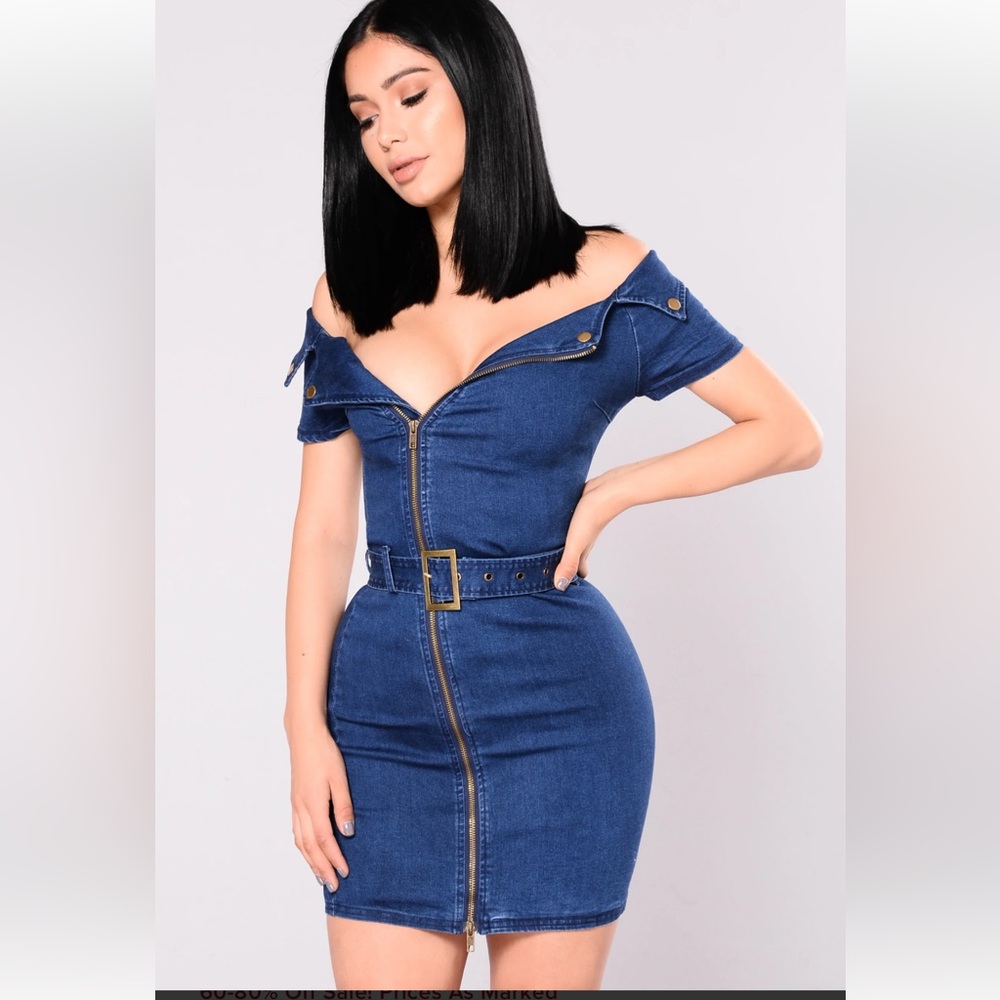 Fashion Nova Jean Dress